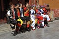 Dancing Performance of the Yi Minority, China Royalty Free Stock Photo