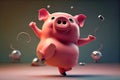 Dancing Piggy Delight - Generative AI
