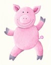 Dancing Pink pig