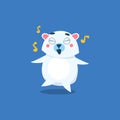 Dancing Polar Bear Royalty Free Stock Photo