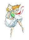 Dancing princess Royalty Free Stock Photo