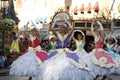 Dancing Princesses in Disneyland Parade Royalty Free Stock Photo