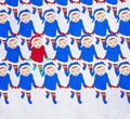 Dancing Santa Claus Royalty Free Stock Photo