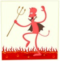 Dancing satan Royalty Free Stock Photo