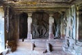 Dancing Shiva, Ravanaphadi rock-cut temple, Aihole, Bagalkot, Karnataka Royalty Free Stock Photo