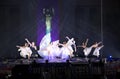 Dancing show at State Fair Texas night 2017 Royalty Free Stock Photo