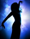 Dancing silhouettes 3 Royalty Free Stock Photo