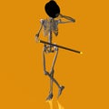 Dancing Skeleton #03 Royalty Free Stock Photo