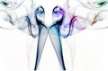 Dancing smoke Royalty Free Stock Photo