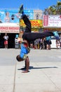 Dancing street crew on Venice beach California Royalty Free Stock Photo