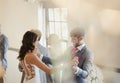 Dancing On Their Wedding Day Royalty Free Stock Photo