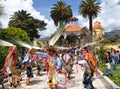 Dancing during Three Kings Day in Abancay Royalty Free Stock Photo