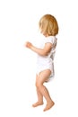 Dancing toddler girl