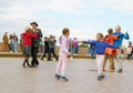 Dancing in the town square in the fresh air