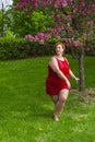 Dancing under a cherry tree