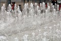 Dancing water features at a park in Detroit