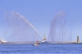 Dancing with Water, Fire Boat Spraying Water