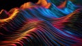 Dancing Waves: A Close-up of Iridescent Silk at Dawn