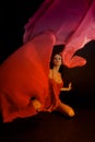 Dancing Woman, Flying Red Cloth