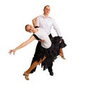 Dancing young couple Royalty Free Stock Photo