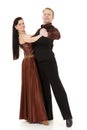 Dancing young couple. Royalty Free Stock Photo