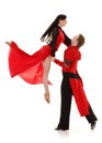 Dancing young couple. Royalty Free Stock Photo