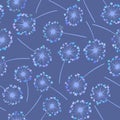 Dandelion blue vector