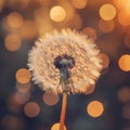 Dandelion Delight: Magnify Nature\'s Splendor with a Ripe Close-up Royalty Free Stock Photo