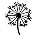 Dandelion icon, simple style