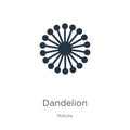 Dandelion icon vector. Trendy flat dandelion icon from nature collection isolated on white background. Vector illustration can be