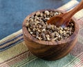 Dandelion Root Pieces In Wooden Bowl