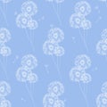 Dandelion seamless pattern