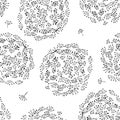 Dandelion seamless pattern for your design