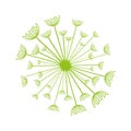 Dandelion seed decoration icon