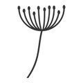 Dandelion seed decoration icon