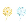 Dandelion vector icon design Royalty Free Stock Photo