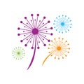 Dandelion vector icon design Royalty Free Stock Photo