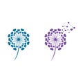 Dandelion vector icon design Royalty Free Stock Photo