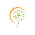 Dandelion vector icon design Royalty Free Stock Photo