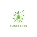 Dandelion vector icon design