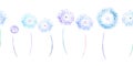 Dandelion watercolor picture Royalty Free Stock Photo