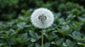 Dandelion in the Wind - Close-up of a Beautiful Pusteblume Flower Royalty Free Stock Photo