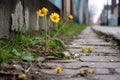 dandelions journey from pavement crack to bloom