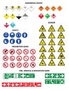 Danderous goods icons big set