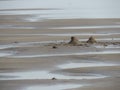 Dandi Beach - sand castle - Gujarat tourism - India beach holiday - Historical Royalty Free Stock Photo