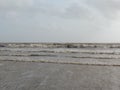 Dandi Beach - waves - Gujarat tourism - India beach holiday - Historical Royalty Free Stock Photo