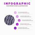 Dandruff, Hair Dandruff, Scalp Dandruff, Scalp Disease, Seborrhea Dermatitis Solid Icon Infographics 5 Steps Presentation