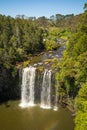 Dangar Waterfall in and the view upstream and the plunge pool Royalty Free Stock Photo