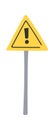 Danger alert attention road sign Royalty Free Stock Photo