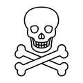 Danger alert  Line Style vector icon which can easily modify or edit Royalty Free Stock Photo